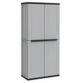 Terry Jline 368 Besenschrank mit 4 Regalböden, robust für Innen- und Außenbereiche - 68x37,5x163,5 cm