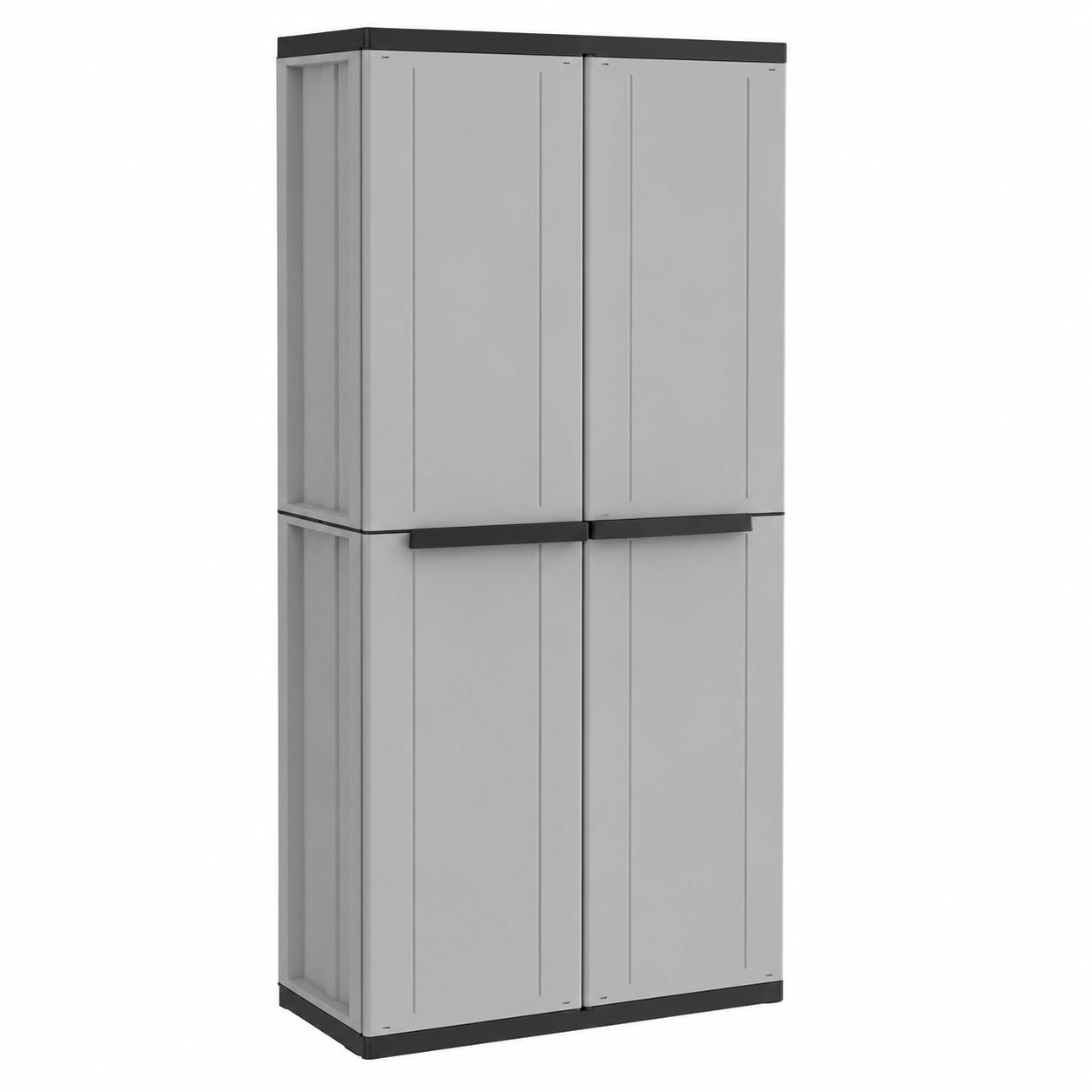 Terry Jline 368 Besenschrank mit 4 Regalböden, robust für Innen- und Außenbereiche - 68x37,5x163,5 cm