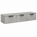 Moderne TV-Wandschrank, Betongrau, 102x30x20cm