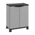 Kreher Kunststoffschrank im Rattan-Look, höhenverstellbar, 20 kg Tragfähigkeit, mittelgroß