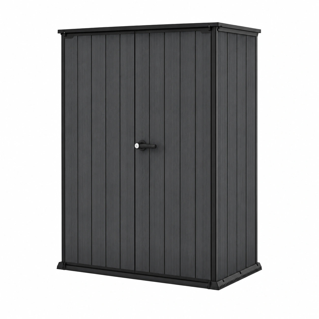 Keter Cortina Aufbewahrungsbox 1400L, Wetterfestes Gartenschuppen, Evotech Material, 140x73,6x170,4cm