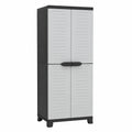 vidaXL Mehrzweckschrank aus Kunststoff für Haushalt und Garten, 65x45x181 cm