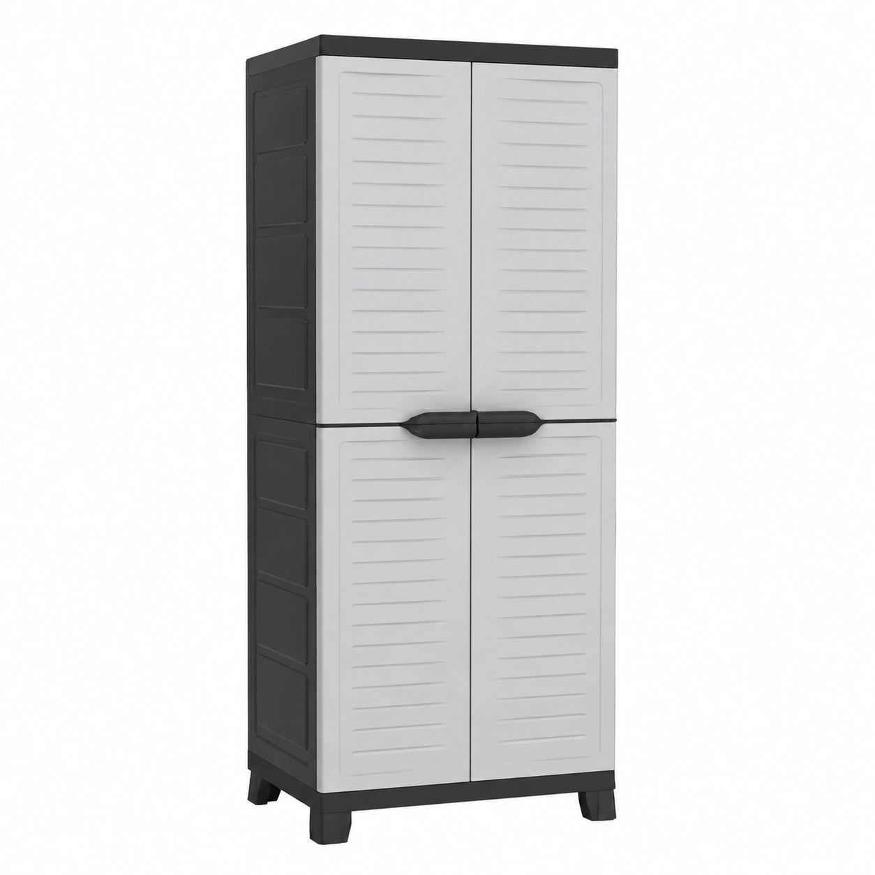 vidaXL Mehrzweckschrank aus Kunststoff für Haushalt und Garten, 65x45x181 cm