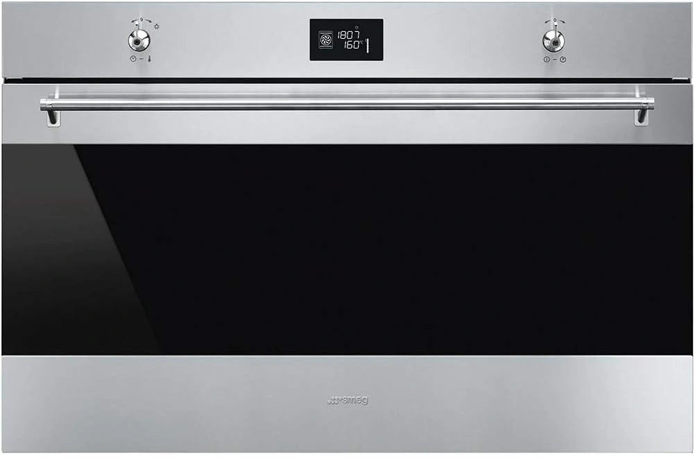 Smeg Backofen SF9390X1, 115 L, Edelstahl, Schwarz