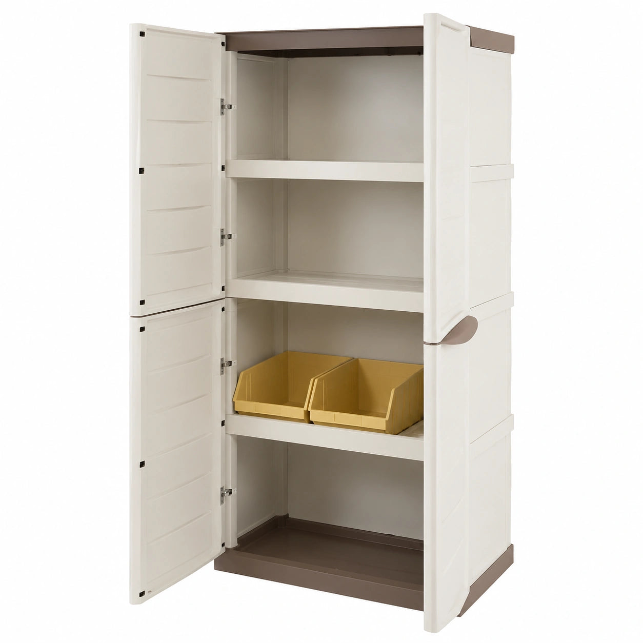 Wasserdichter Outdoor-Gartenschrank aus Kunststoff für Balkon und Terrasse