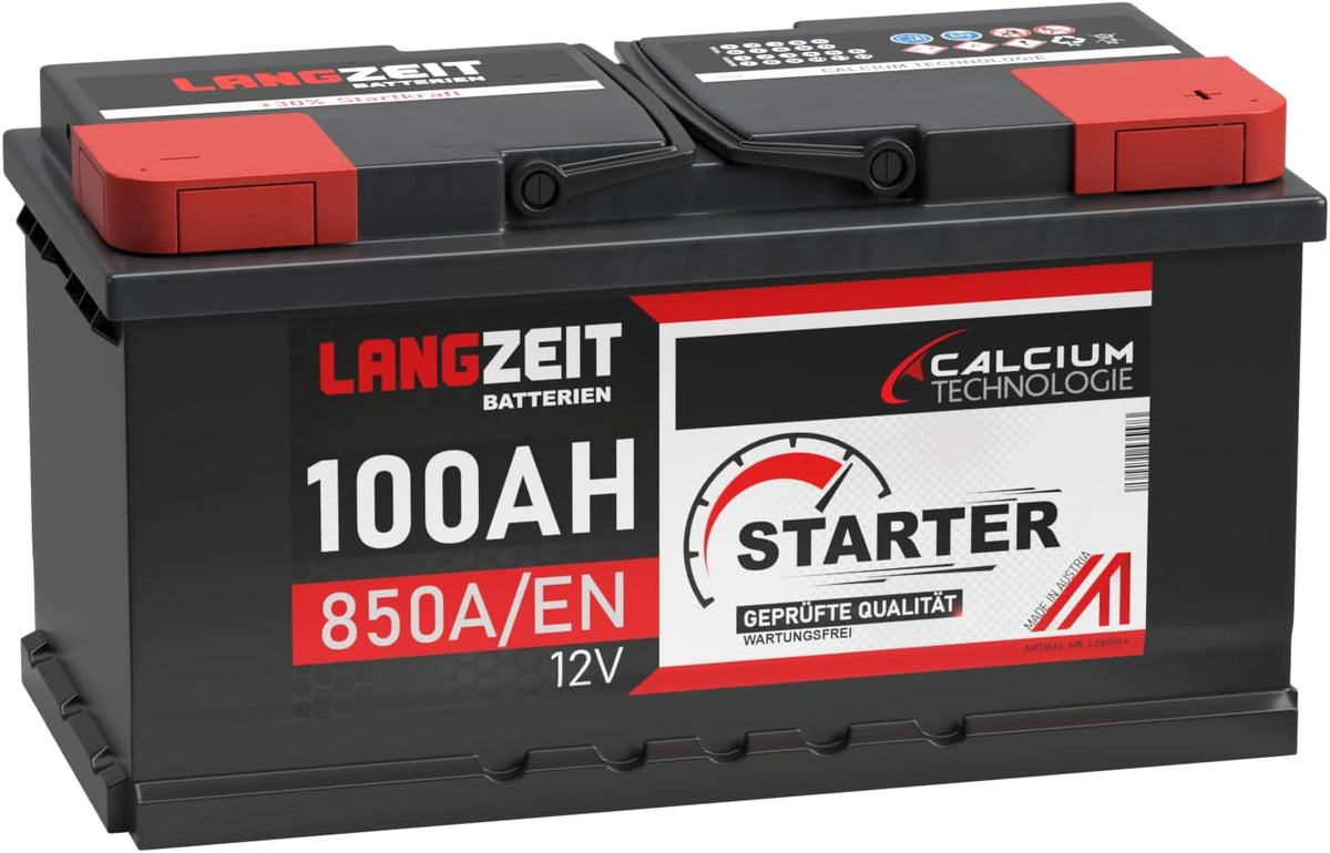 LANGZEIT Batterien Akku 850A/EN, 100 Ah, 12 V