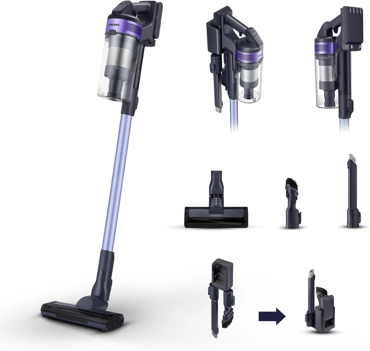 Samsung Staubsauger VS15A6031R4/ET, Violett