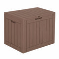 Ondis24 City Cube Aufbewahrungsbox, abschließbar, wasserdicht, 110L, Taupe - Robust und vielseitig für Garten, Pool und Terrasse