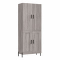 Hochschrank Grau Sonoma 70x34x180cm - Vorratsschrank für Küche und Garten
