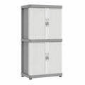 Kreher Universalschrank mit Rolltüren, Wand- und Hängeschrank, extra viel Stauraum, modernes Design, XL mit 4 Einlegeböden
