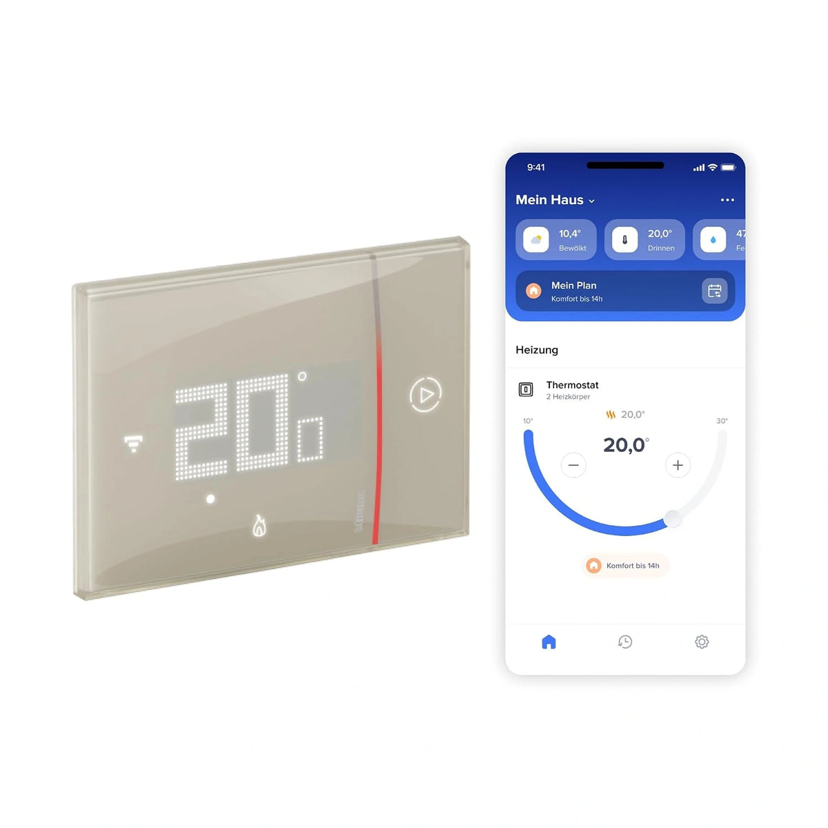 Bticino Thermostat Smarther2, WLAN, Einbaugerät