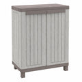 Terry C-Wood 680 Holzoptik Schrank mit Doppeltüren und Einlegeboden - Für Innen- und Außenbereich, 68x39x91,5cm