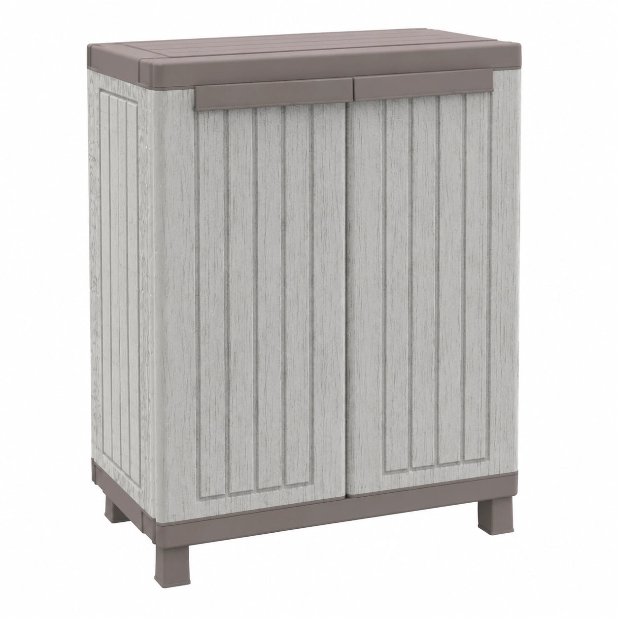Terry C-Wood 680 Holzoptik Schrank mit Doppeltüren und Einlegeboden - Für Innen- und Außenbereich, 68x39x91,5cm
