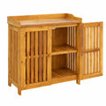 vidaXL Gartenschrank Akazienholz 93x41,5x98cm, robuster Werkzeugschrank für Außenbereich