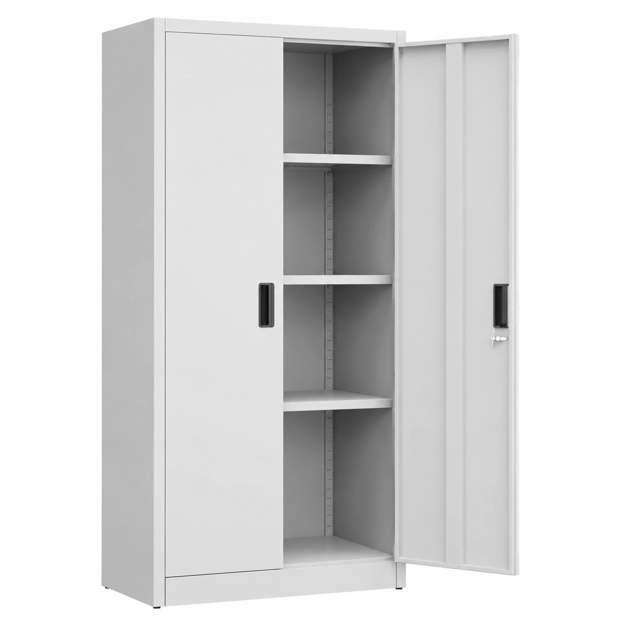 Metallschrank mit verstellbaren Böden, robust und vielseitig, für Büro, Garage oder Keller