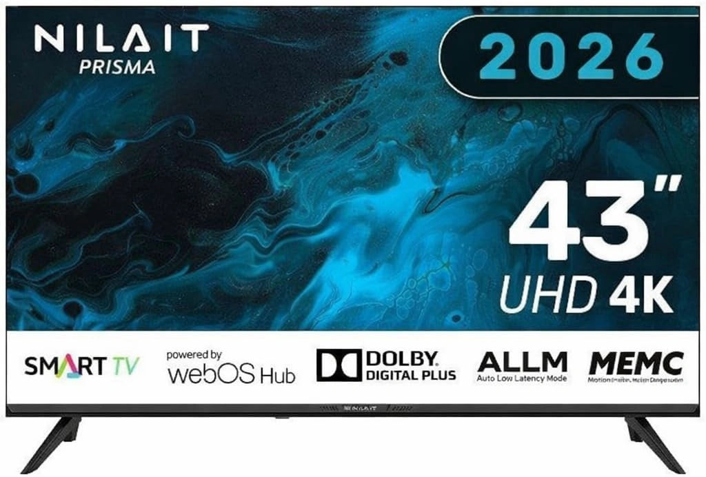 Nilait Fernseher TV 43, 43 Zoll, 4K, HDR, WLAN