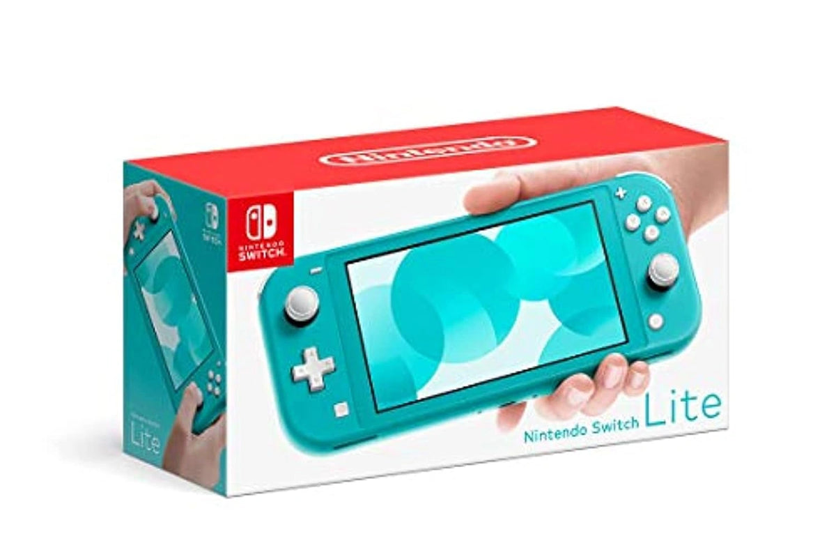 Nintendo Spielkonsole, Türkis und Blau