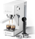 AMZCHEF Espressomaschine, Weiß