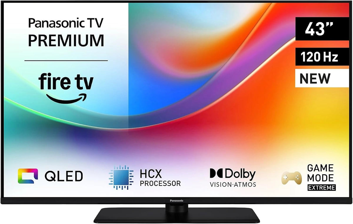 Panasonic Fernseher TV-43W85BEZ, 43 Zoll, QLED, 4K, Bluetooth, Schwarz