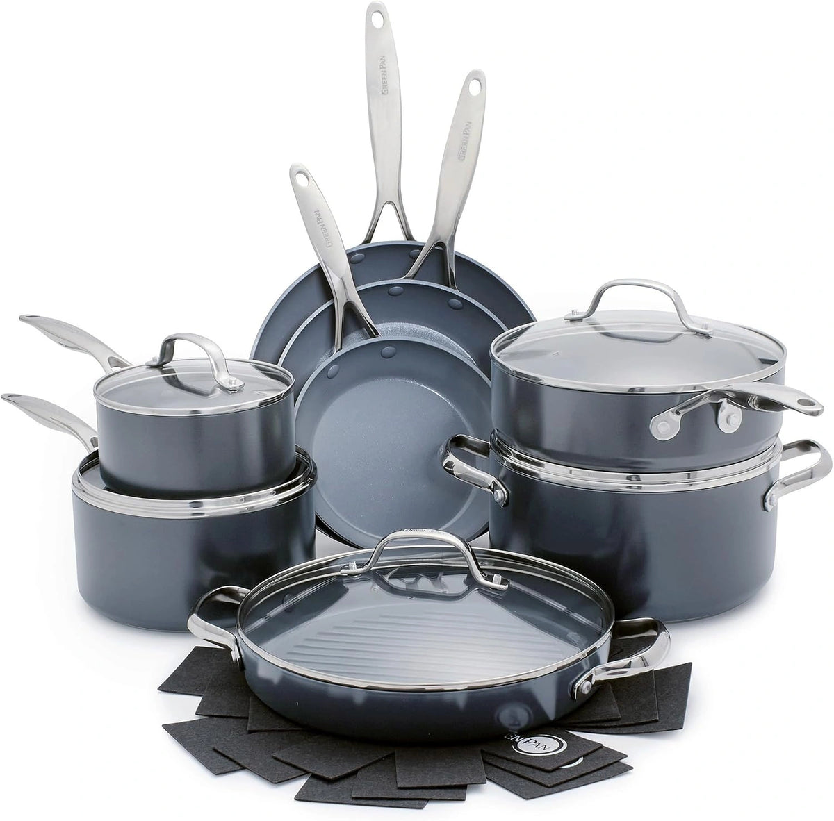 GreenPan Backofen, Grau