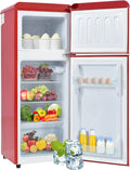 Merax Kühlschrank, 92 L, Rot