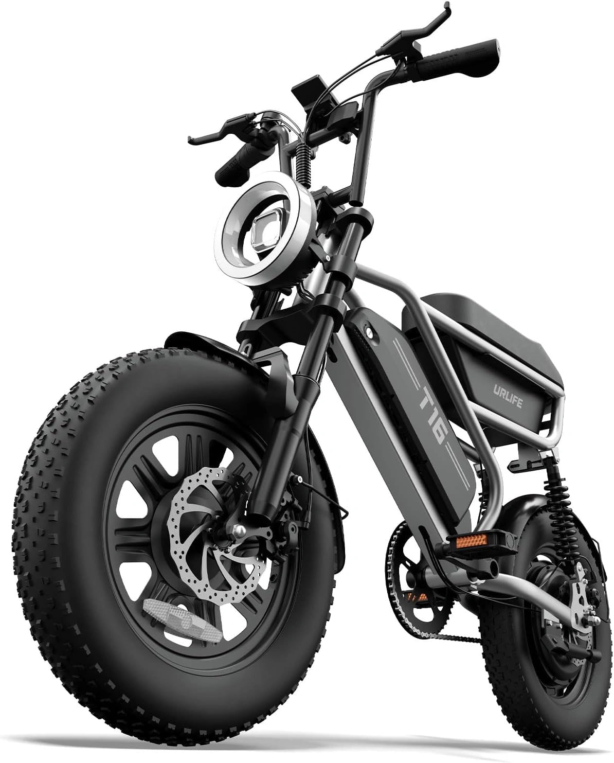 URLIFE E-Bike, 16 Zoll, Reichweite bis 100 km, 13 Ah, 48 V
