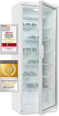 Exquisit Kühlschrank, 320 L, Umluft, Weiß