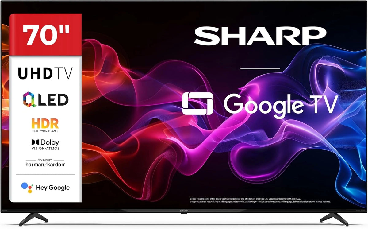 SHARP Fernseher 4K, 70 Zoll, QLED, 4K, HDR