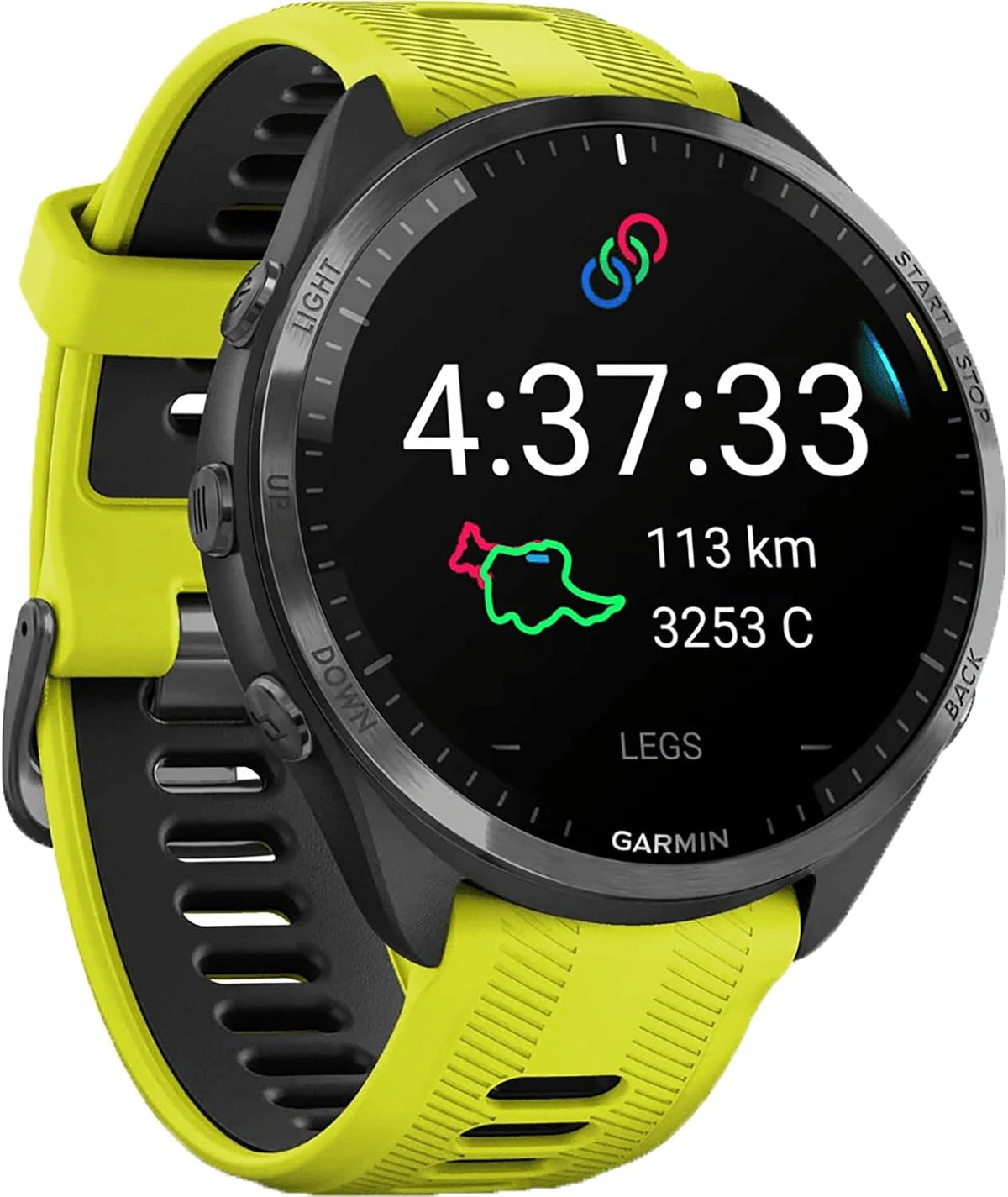 Garmin Smartwatch Forerunner 965, Schwarz und Gelb