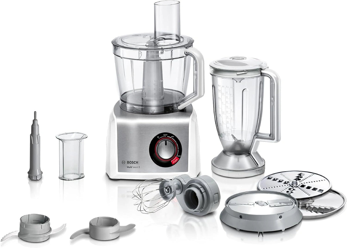 Bosch Küchenmaschine, Edelstahl, Weiß