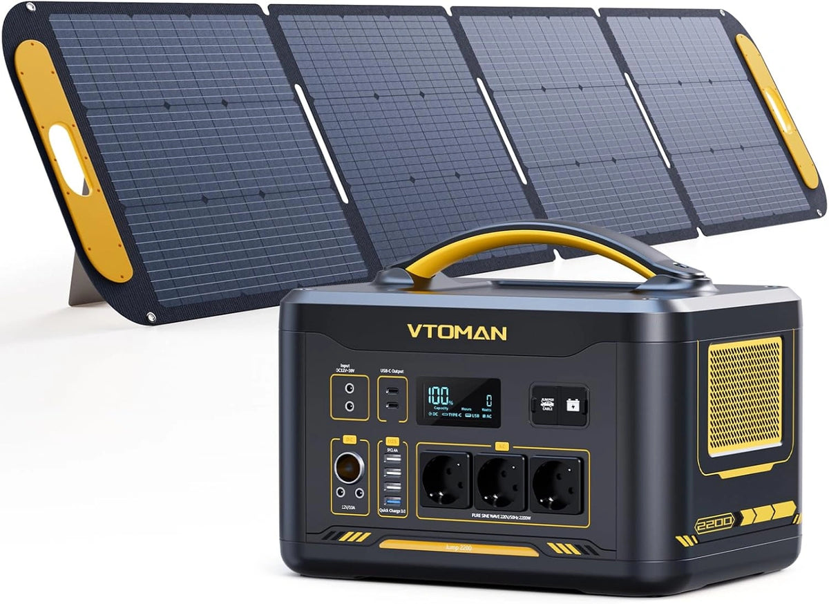 VTOMAN Tragbare Powerstation Jump 2200, 1548 Wh, 200 W