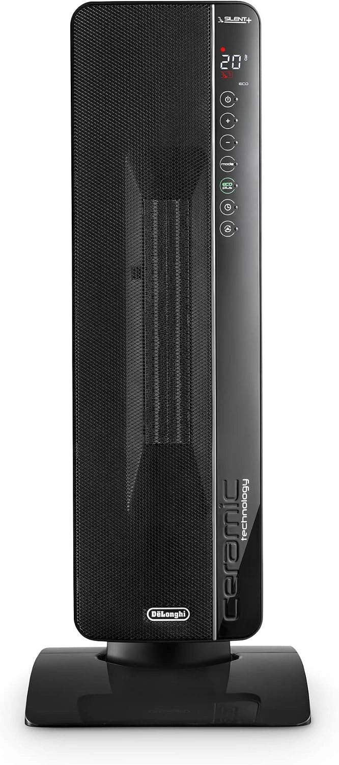 De'Longhi Turmventilator, Heizfunktion, Schwarz