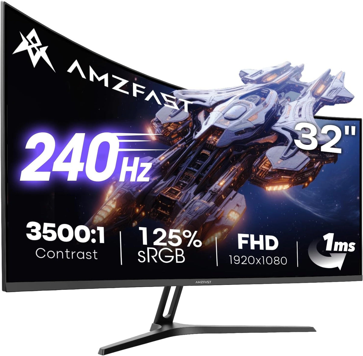 Amzfast Monitor, 32 Zoll, HDR