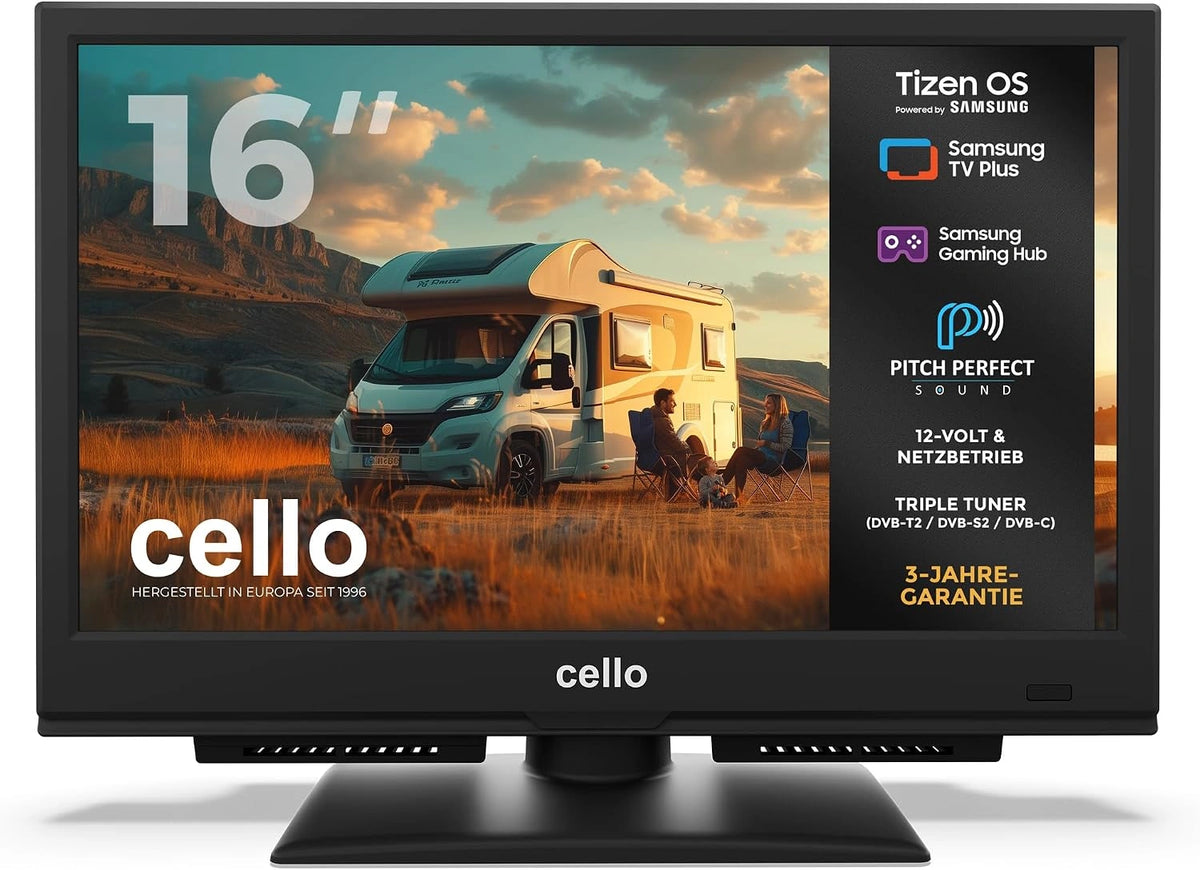 Cello Fernseher CTRAV-16TZ, 16 Zoll, Bluetooth