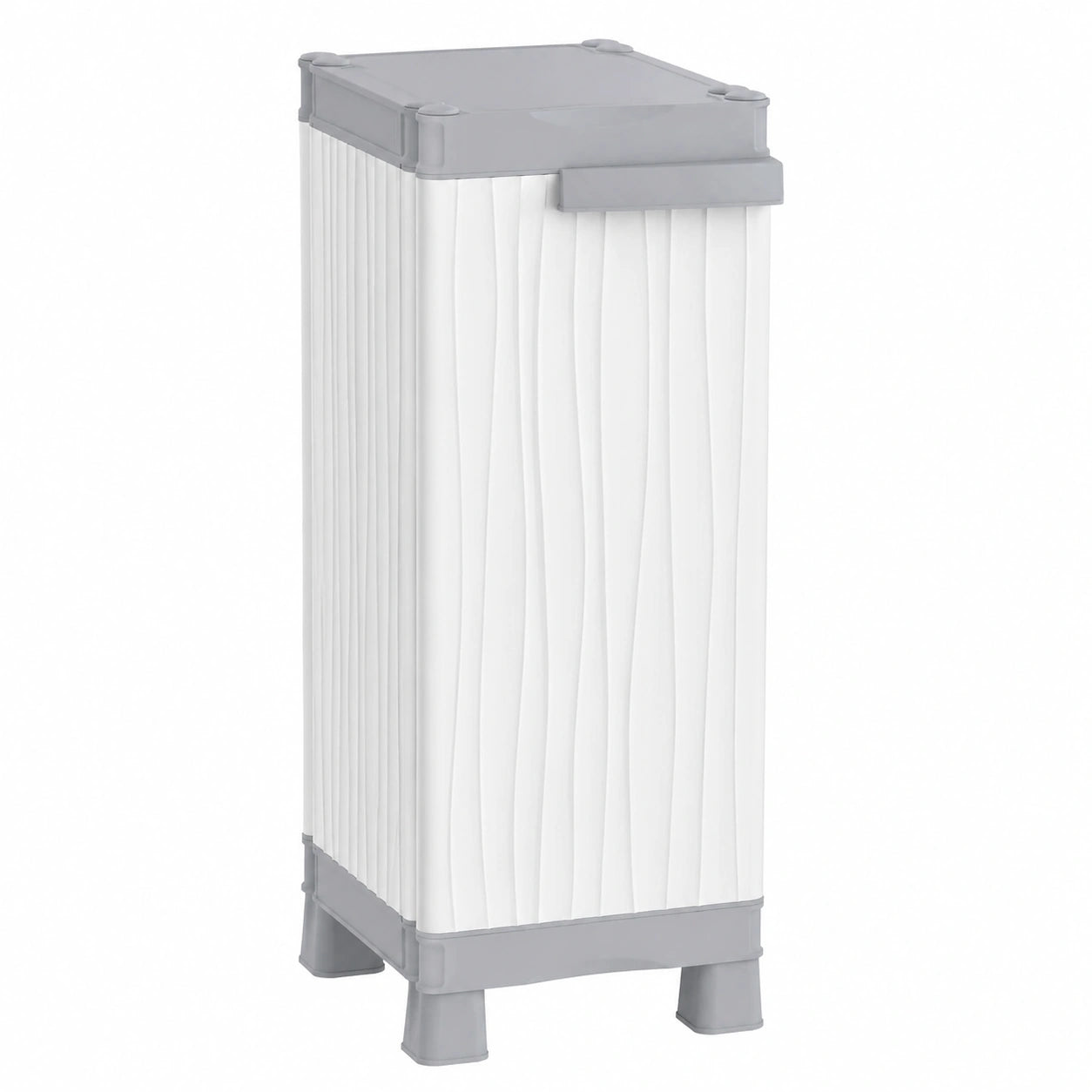 Terry Universalschrank, 1 Tür, 2 variable Fächer, für Innen- und Außenbereich, 35x44x98 cm