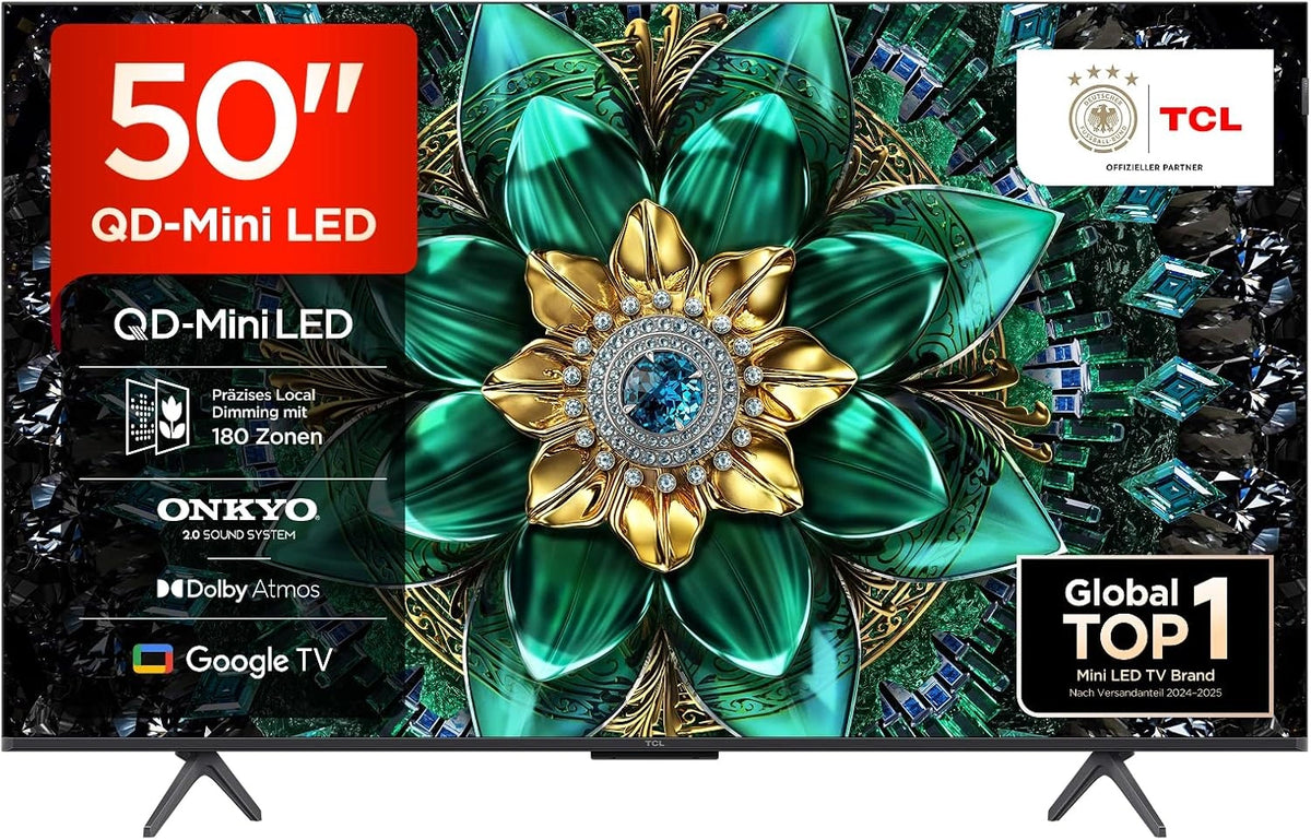 TCL Fernseher TCL 50, 50 Zoll, QLED, 4K, HDR