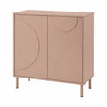 Moderne Sideboard Kommode mit Push-to-Open Türen, 75x70x34 cm, Mocha Mousse