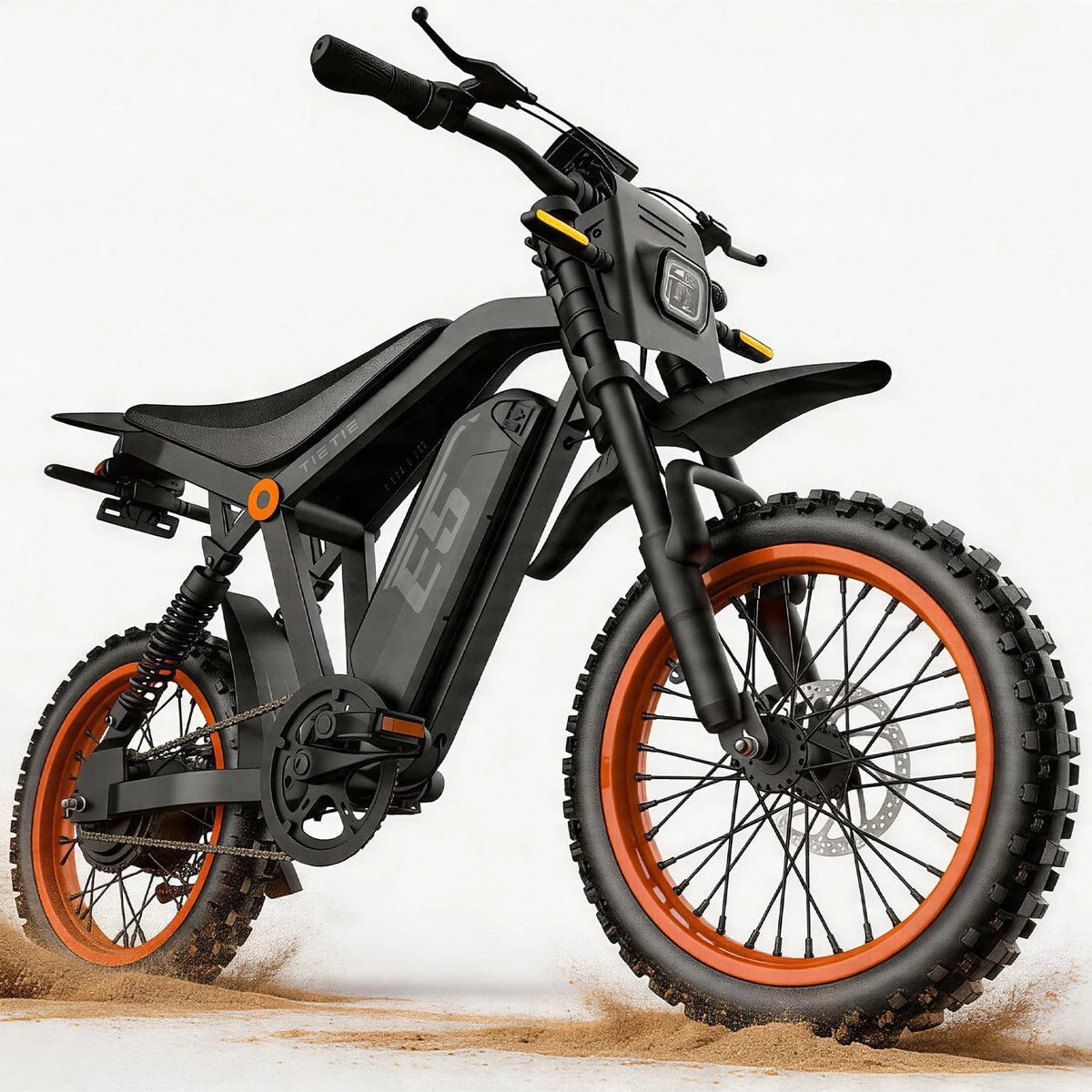 Tietie E-Bike E5, 14 Zoll, Reichweite bis 80 km, 20 Ah, 48 V