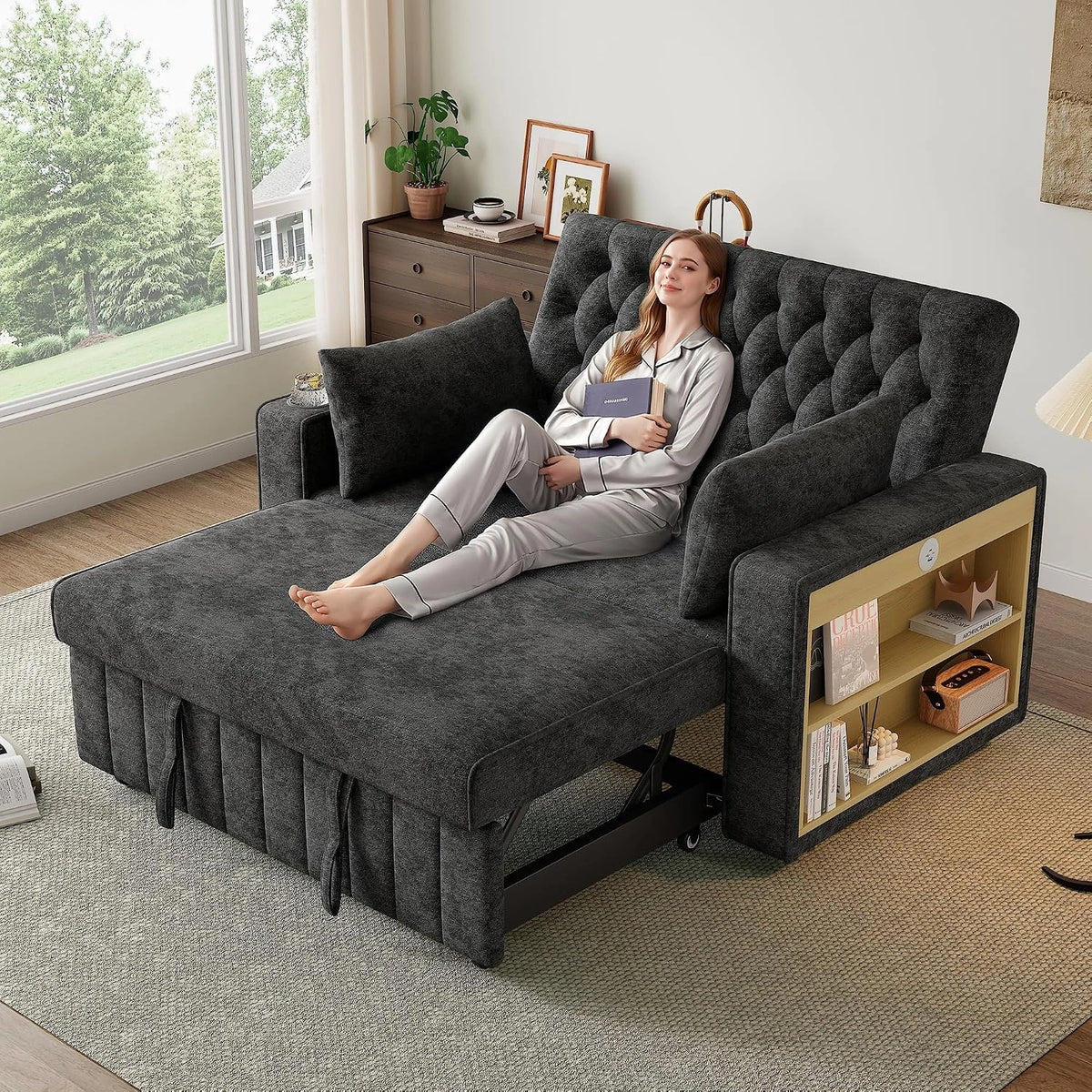 ZIDEY Sofa, Grau