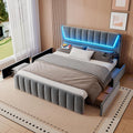 Mydtt Bett 180x200, 180 × 200 cm, Grau